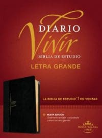 Biblia de estudio RV1960 diario vivir negro índice