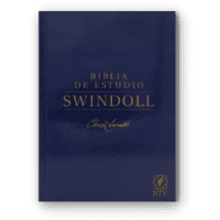 Biblia de estudio NTV Swindoll azul tapa dura