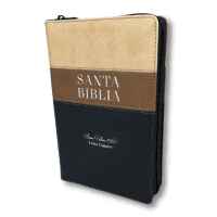 Biblia RV1960 RV1960 Tricolor manual letra gigante beige/cafe/neg