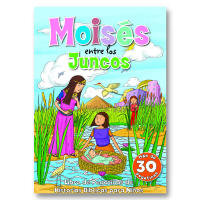 Libro de pegatinas Moisés entre los juncos paquete