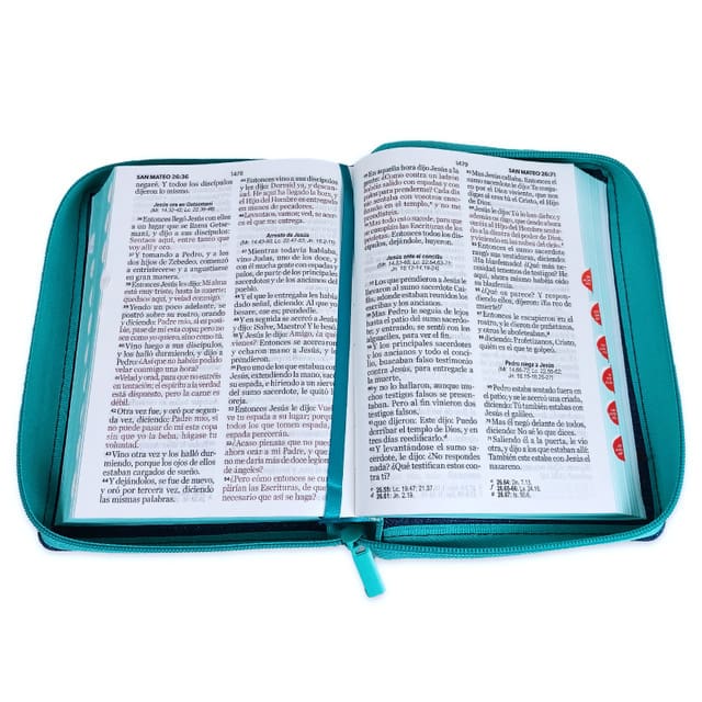 Biblia RVR1960 Manual Jean Turquesa Cierre - Imagen 2