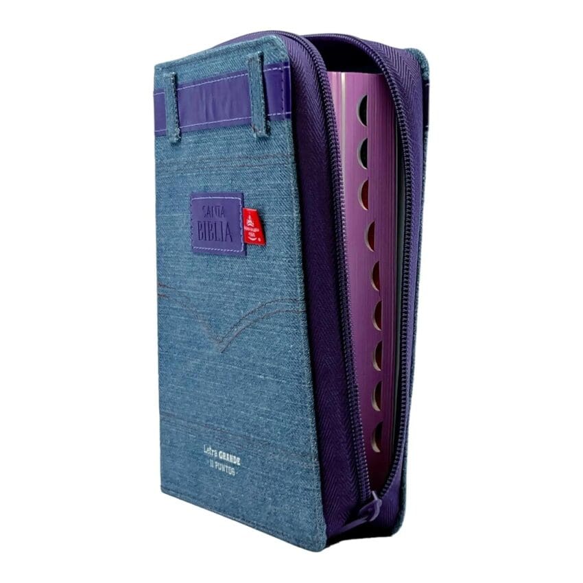 Biblia Jean Cinturón Lila RVR60 Portátil - Imagen 2