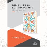 Biblia Floreada RV1960 letra supergigante 17 puntos