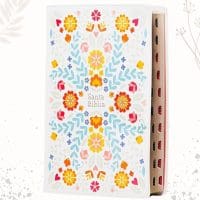 Biblia floreada RVR1960 letra 17puntos