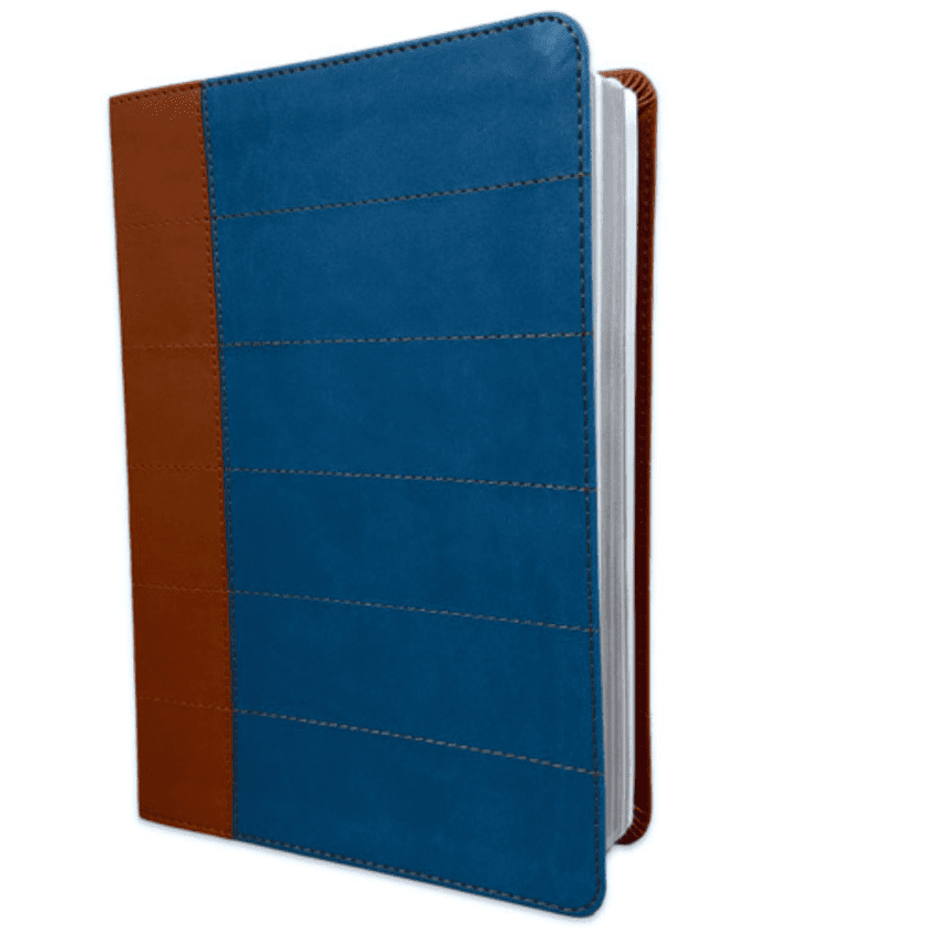 Biblia RVR60 Thompson edición especial azul/café - Imagen 3