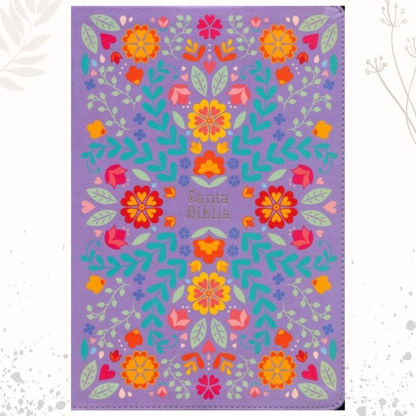 Biblia floreada RVR1960 14 puntos - Imagen 2