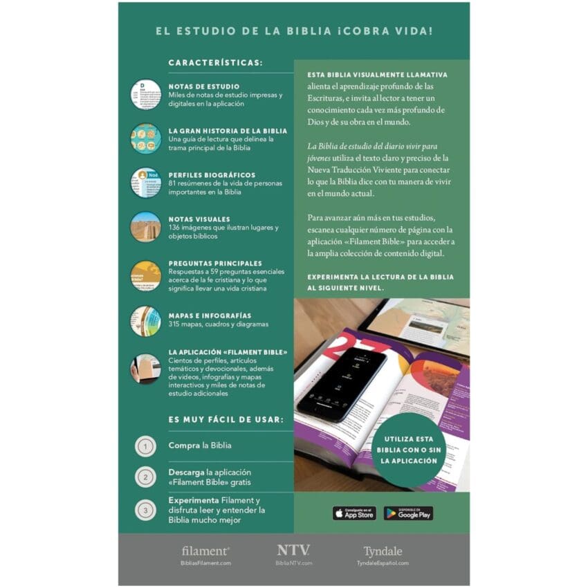 Biblia Filament para jóvenes NTV- Tapa dura, índice - Imagen 4